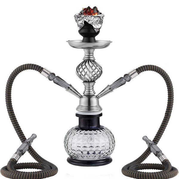 قارورة شيشة صغيرة ذات طرفين من الحديد