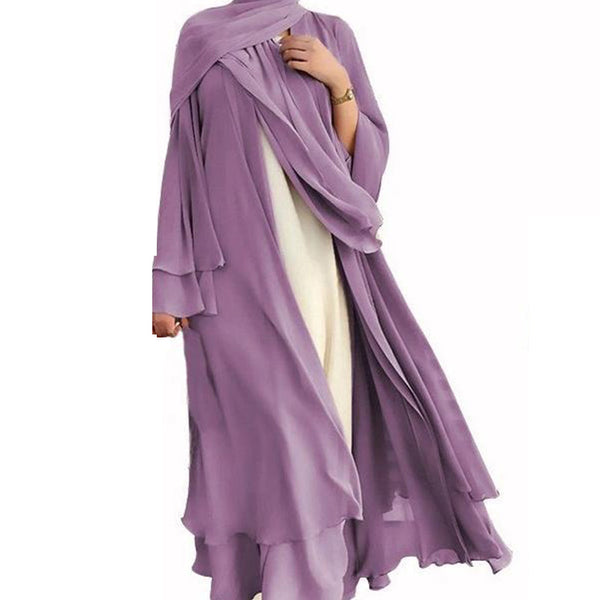 طقم عباية ثلاثي القطع للنساء